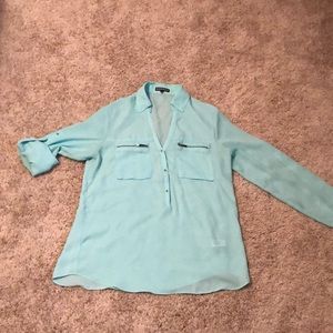 Express Mint Green Blouse Sz S